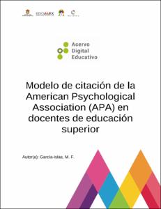 Modelo de citación de la American Psychological Association (APA) en  docentes de educación superior