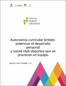 Autonomía curricular ámbito: potenciar el desarrollo personal y social club,  deportes que se practican en equipo